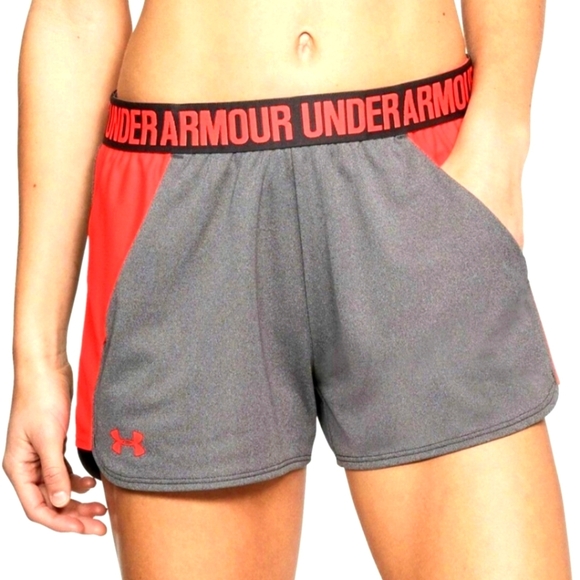 Under Armour Pants - Under Armour Women's Athletic Shorts in Gray and Redv Size Xs